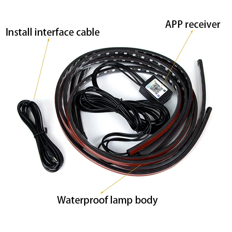 SEAMETAL Neon LED Strip Light Underbody Remote