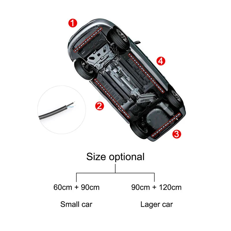 SEAMETAL Neon LED Strip Light Underbody Remote