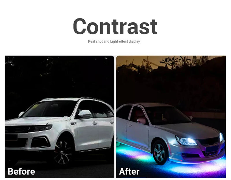 SEAMETAL Neon LED Strip Light Underbody Remote